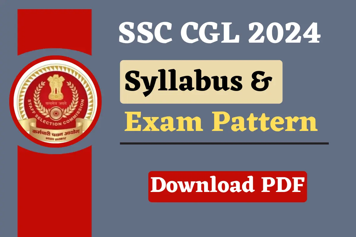 SSC CGL Syllabus 2024